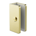SHOWER U BRACKET 10MM GLASS BRUSHED GOLD