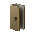 Shower U Bracket 10mm Glass Tumbled Antique Brass