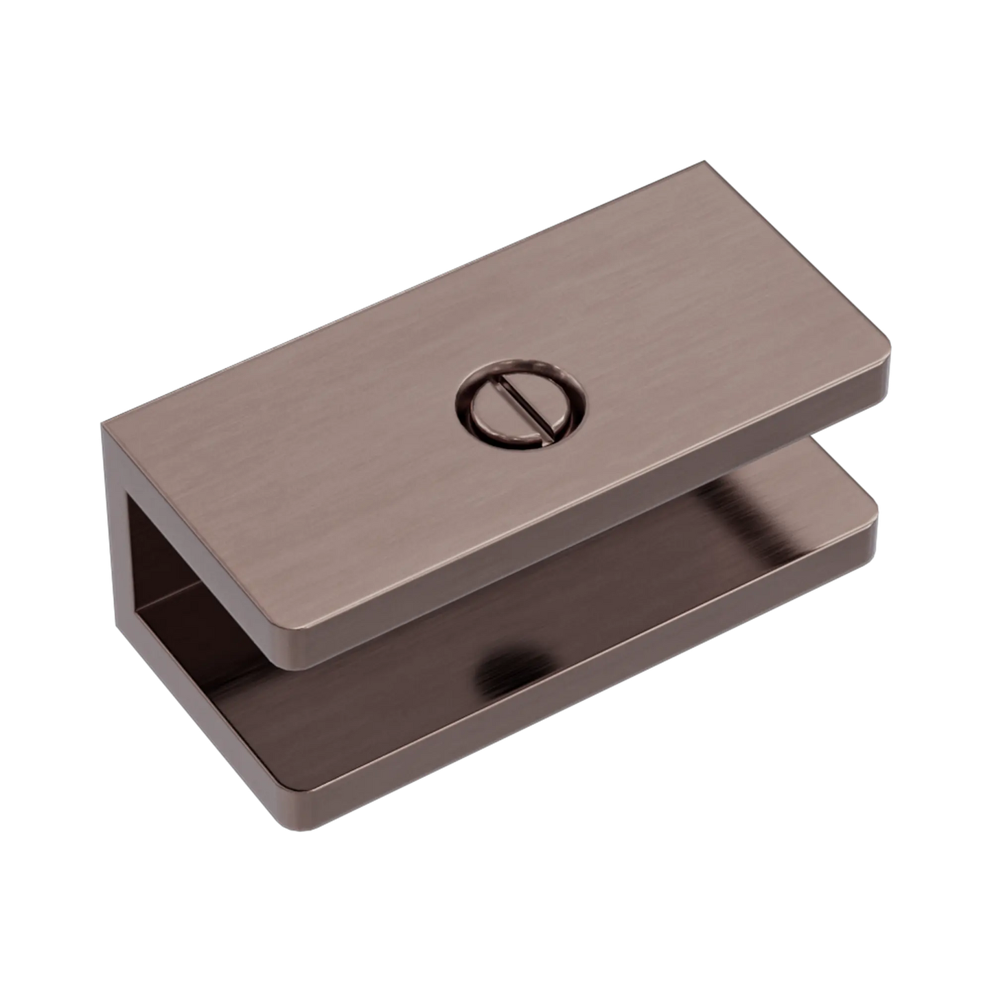 SHOWER U BRACKET 10MM GLASS BRUSHED BRONZE