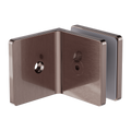 90 DEGREE GLASS TO WALL BRACKET 10MM GLASS BRUSHED BRONZE