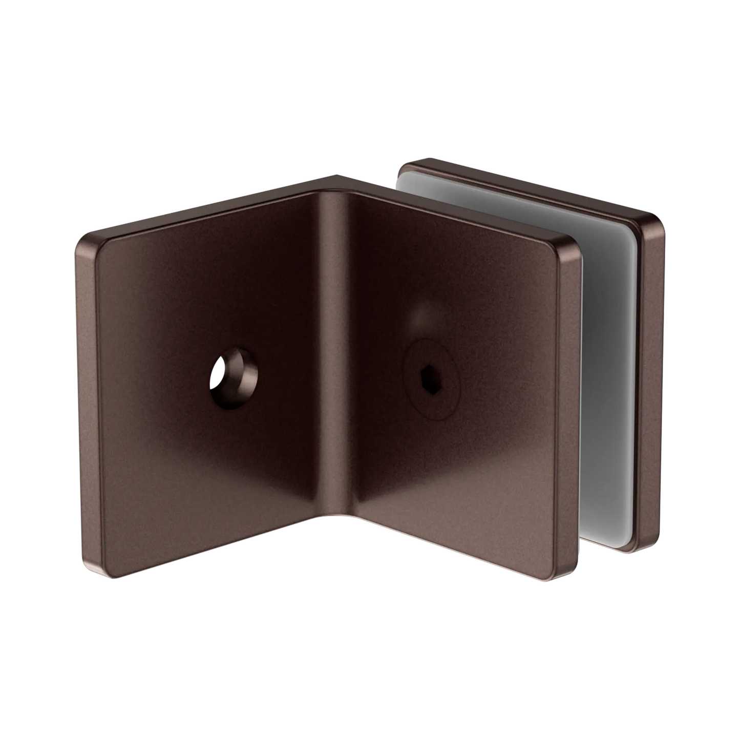 90 Degree Glass To Wall Bracket 10mm Glass Rome Bronze