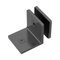 90 DEGREE GLASS TO WALL BRACKET 10MM GLASS GUN METAL