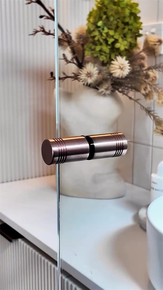 ROUND SHOWER KNOB BRUSHED BRONZE