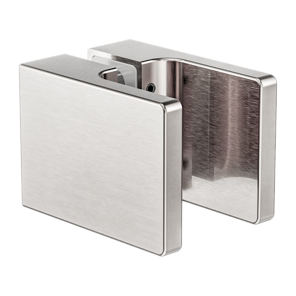 SQUARE SHOWER KNOB HANDLE BRUSHED NICKEL