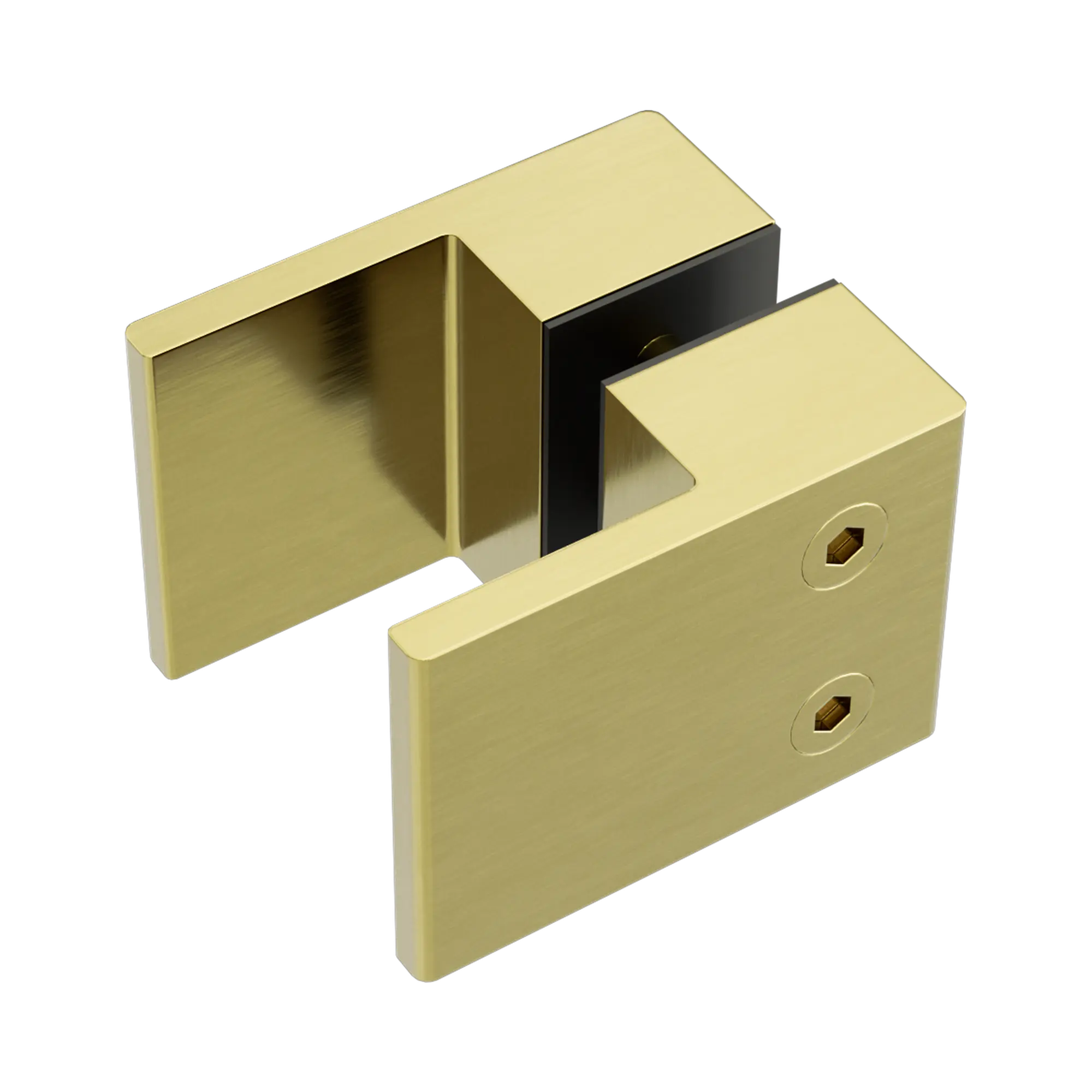 SQUARE SHOWER KNOB HANDLE BRUSHED GOLD