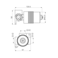 PREMIUM 35MM UNIVERSAL SHOWER MIXER BODY ONLY (NRUB002P)