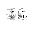 PREMIUM 35MM UNIVERSAL SHOWER MIXER WITH DIVERTOR BODY ONLY (NRUB003P)