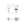 SS316L PROGRESSIVE UNIVERSAL WALL BASIN/BATH MIXER BODY ONLY (NRUB007)