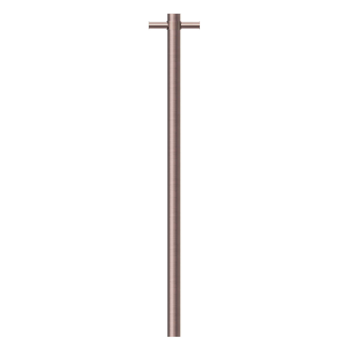 HEATED VERTICAL TOWEL RAIL BRUSHED BRONZE