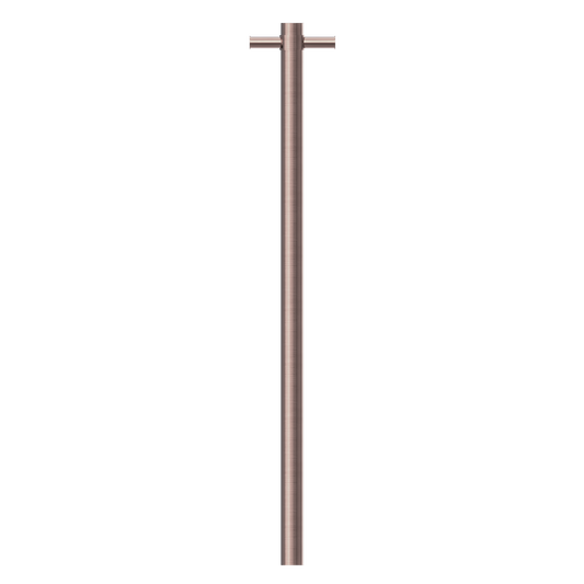 HEATED VERTICAL TOWEL RAIL BRUSHED BRONZE