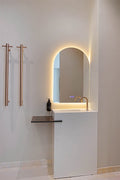 HEATED VERTICAL TOWEL RAIL BRUSHED BRONZE