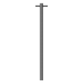 HEATED VERTICAL TOWEL RAIL GRAPHITE