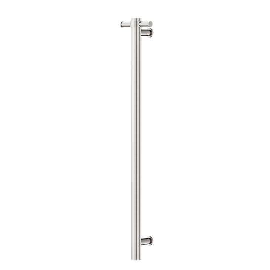 NON-HEATED VERTICAL TOWEL RAIL 900MM BRUSHED NICKEL
