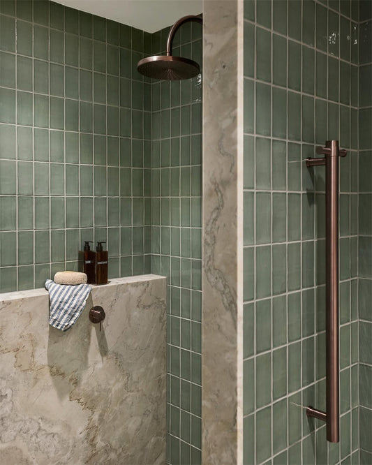 NON-HEATED VERTICAL TOWEL RAIL 900MM BRUSHED BRONZE