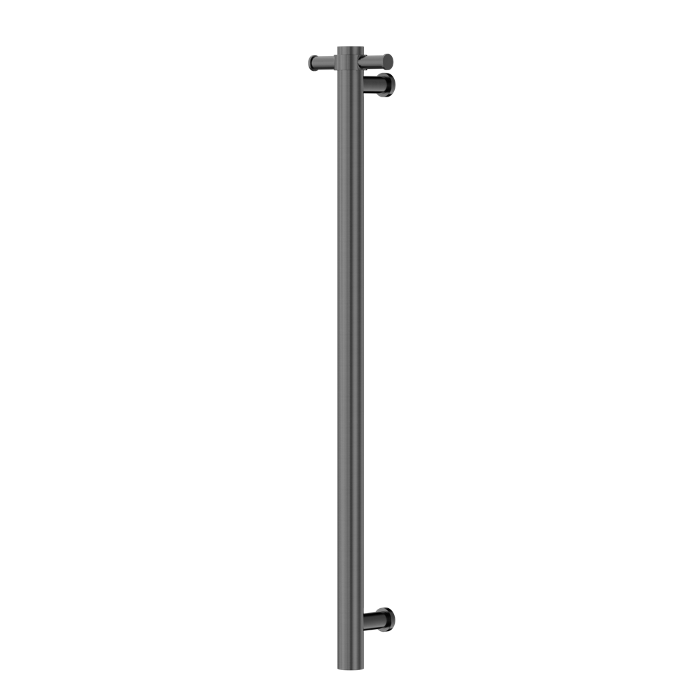 NON-HEATED VERTICAL TOWEL RAIL 900MM GUN METAL