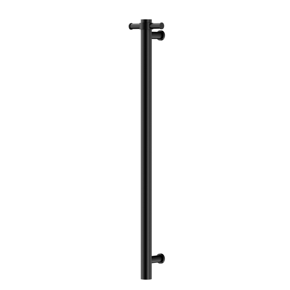 NON-HEATED VERTICAL TOWEL RAIL 900MM MATTE BLACK