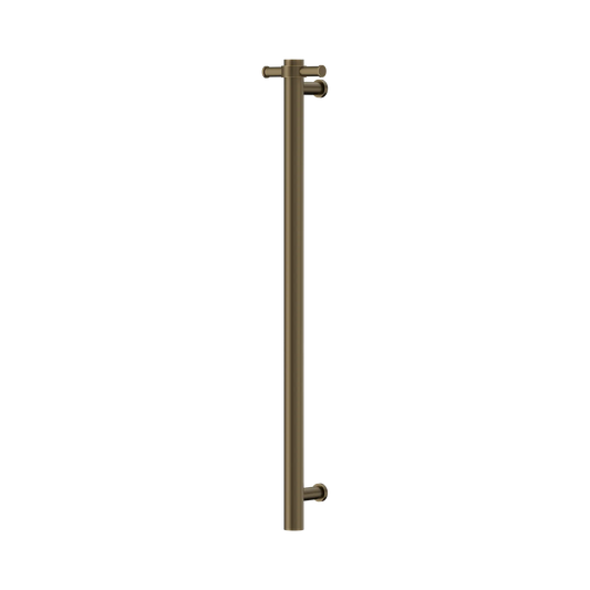 Non-Heated Vertical Towel Rail 900mm Tumbled Antique Brass