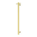 MECCA 240V SINGLE VERTICAL HEATED TOWEL RAIL BRUSHED GOLD