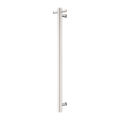 MECCA 240V SINGLE VERTICAL HEATED TOWEL RAIL BRUSHED NICKEL