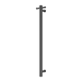 MECCA 240V SINGLE VERTICAL HEATED TOWEL RAIL GUN METAL