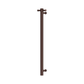 Mecca 12V Single Vertical Heated Towel Rail Rome Bronze