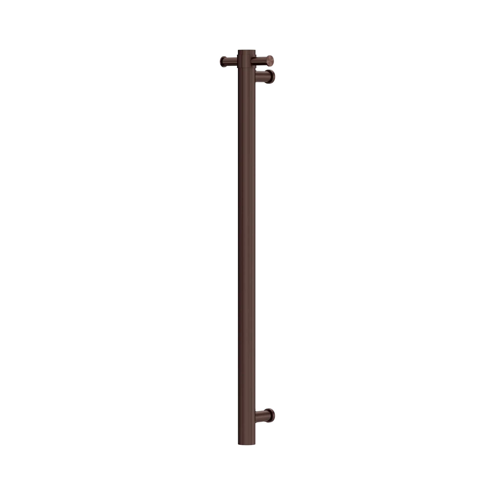 Mecca 12V Single Vertical Heated Towel Rail Rome Bronze