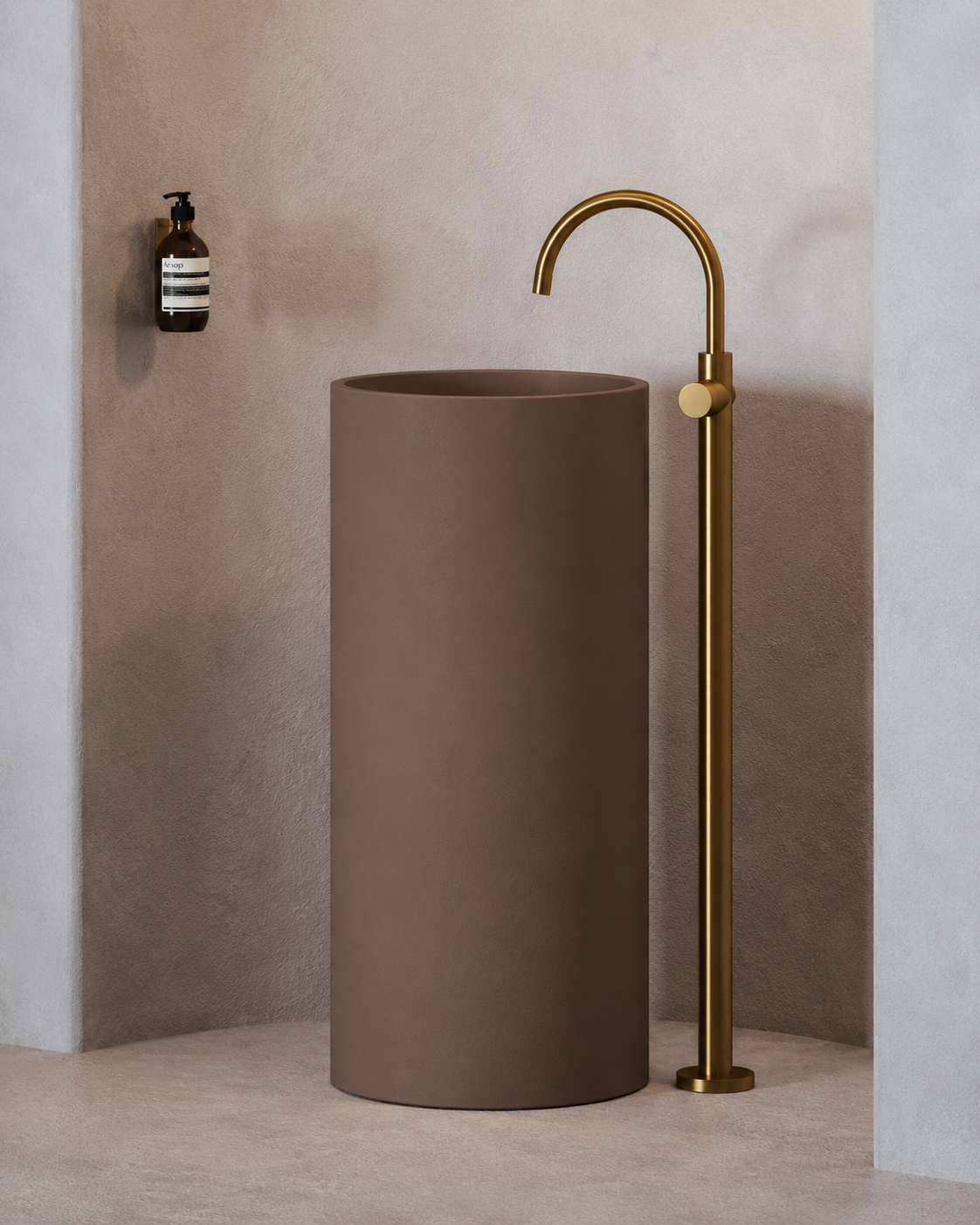 Nood Co Luna Freestanding Basin (Paperbark)