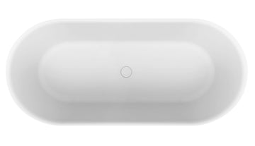 Novara 1480/1680 Freestanding Bath — White Baths, Acrylic Baths, Oval Baths