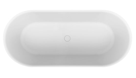Novara 1480/1680 Freestanding Bath — White Baths, Acrylic Baths, Oval Baths