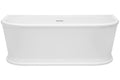 Oxford 1700 Back-To-Wall Freestanding Bath with Integrated Overflow