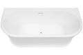 Oxford 1700 Back-To-Wall Freestanding Bath with Integrated Overflow