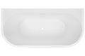 Oxford 1700 Back-To-Wall Freestanding Bath with Integrated Overflow