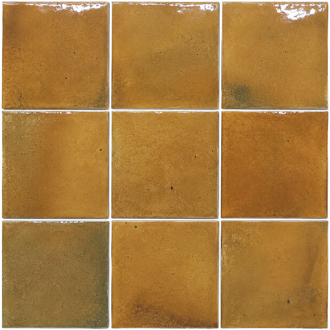Okayama Caramel Brown Gloss Square Tile