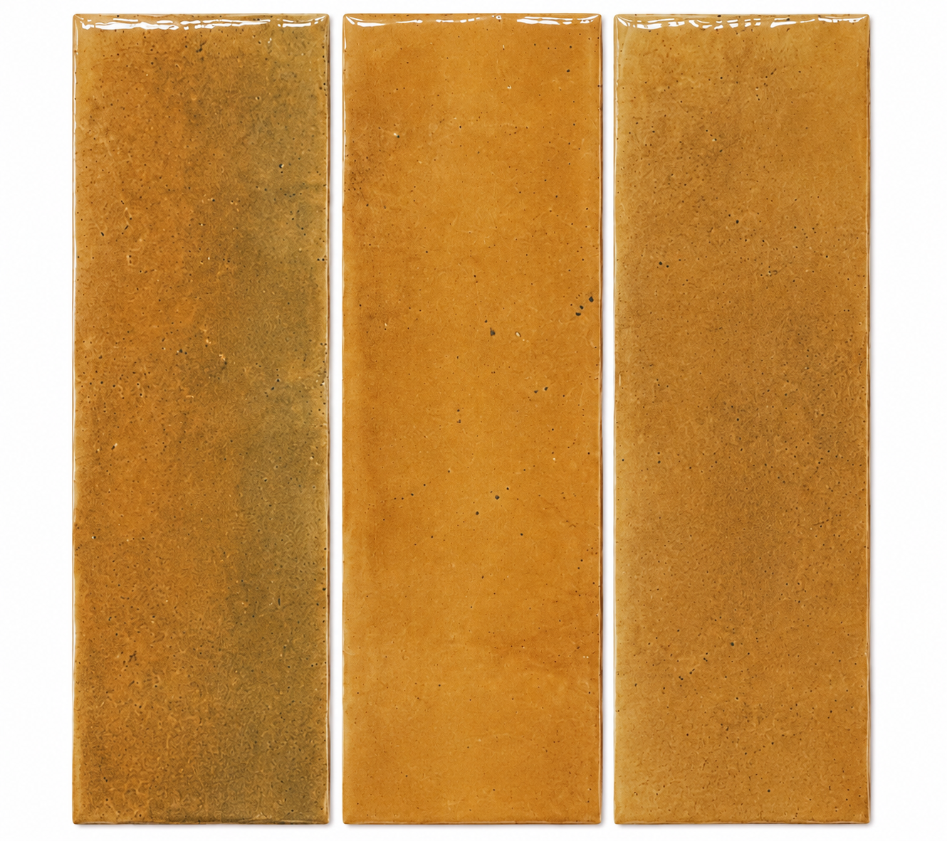 Okayama Caramel Brown Gloss Subway Tile