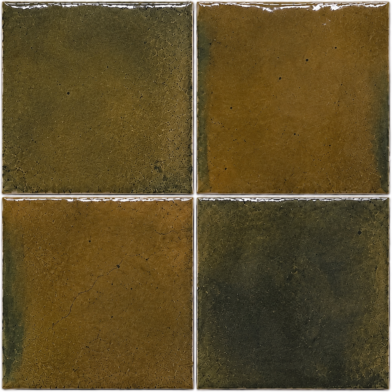 Okayama Olive Gloss Square Tile