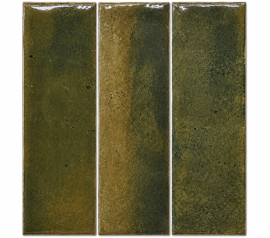 Okayama Olive Gloss Subway Tile