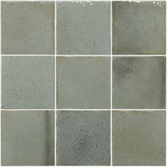 Okayama Sage Green Gloss Square Tile