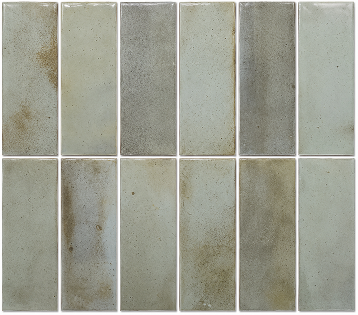 Okayama Sage Green Gloss Subway Tile