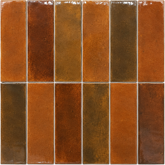 Okayama Red Gloss Subway Tile