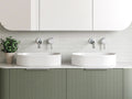 Timberline Oval Flute Basin White Matt