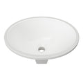 Timberline Oval Undermount Basin White Gloss