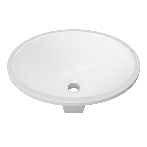 Timberline Oval Undermount Basin White Gloss