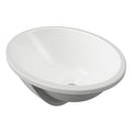 Timberline Oval Undermount Basin White Gloss