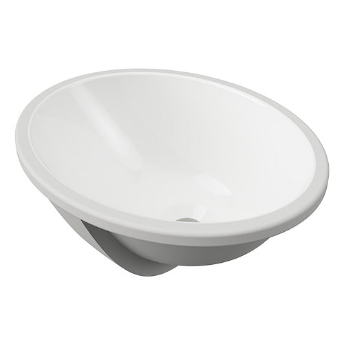 Timberline Oval Undermount Basin White Gloss
