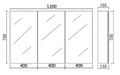 Alpha PVC Shaving Cabinets LK-ALSV1200