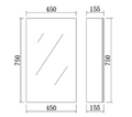 Alpha PVC Shaving Cabinets LK-ALSV450