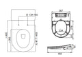 Procida Non-electric Toilet Bidet Seat Right LK-PR03BD-R