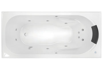 Prima 1515/1635/1785 Contour 12-Jet Spa Bath — White Baths, Acrylic Baths, Oval Baths