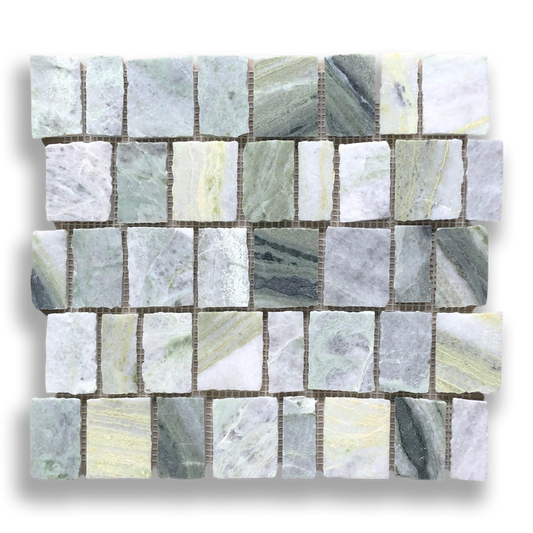 PACIANO AMAZONIA NATURAL STONE ARTISAN CUT MOSAIC TILE