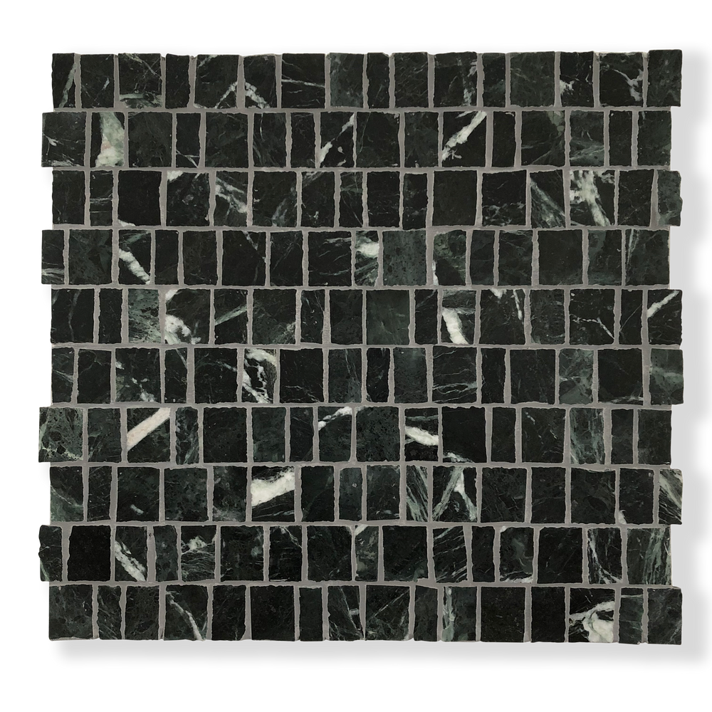 PACIANO TEMPESTA VERDI NATURAL STONE ARTISAN CUT MOSAIC TILE